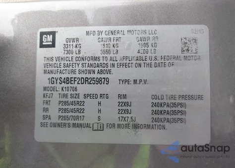 2013 Cadillac Escalade Luxury из США, поврежденный, VIN 1GYS4BEF2DR259879